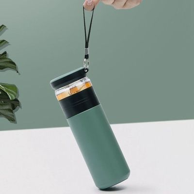 Direct leveren Dubbel Muurbeker roestvrijstalen thee fles met infuser 500 ml capaciteit