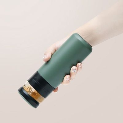 Direct leveren Dubbel Muurbeker roestvrijstalen thee fles met infuser 500 ml capaciteit