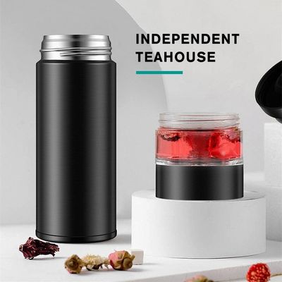 Direct leveren Dubbel Muurbeker roestvrijstalen thee fles met infuser 500 ml capaciteit