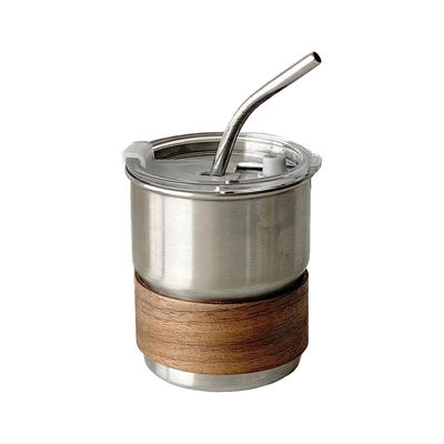Stapelbare 304 roestvrij staal dubbelmuurige geïsoleerde tumbler met deksel 290 ml capaciteit