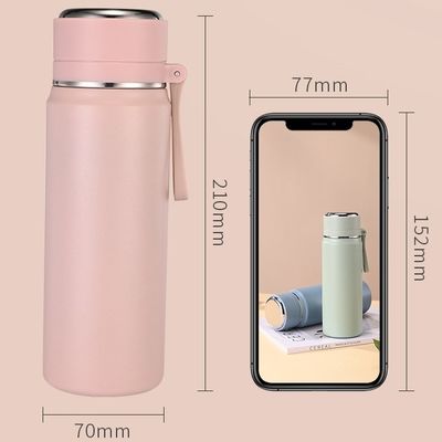 Vacuüm 500 ml 600 ml Dubbelwand roestvrij staal sport drinkwaterfles met deksel