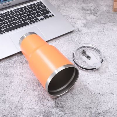 30oz Dubbelwand roestvrij staal wijn tumbler herbruikbare vacuümfles met deksel