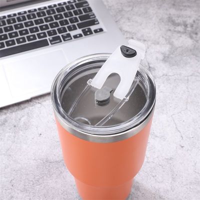 30oz Dubbelwand roestvrij staal wijn tumbler herbruikbare vacuümfles met deksel