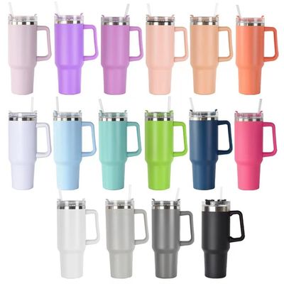 40oz Tumbler met handvat CLASSIC Design Style Vacuum Geïsoleerde roestvrij staal koffiebeker