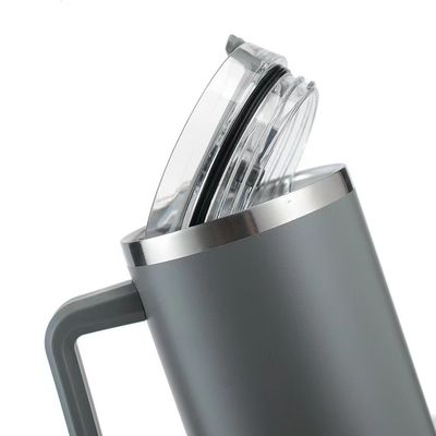 40oz Sublimatie Reis Koffiebeker Met Handvat Poeder Gecoate roestvrij staal Tumbler