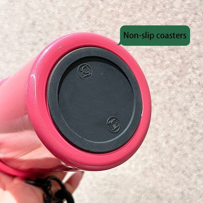 710ML roestvrijstalen koffiebeker lekkagevrije camping thermische mok met stro en aangepast logo