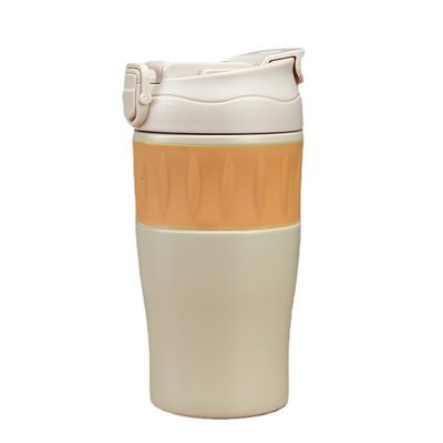 500 ml roestvrijstalen koffiemokjes met deksel met aangepast logo