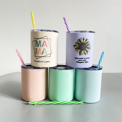 Volledig roestvrij staal dubbelwand geïsoleerde koffiekop met deksel Drink Tumblers 10oz 20oz