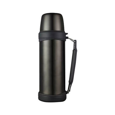 Roestvrij staal 1000 ml waterfles Thermisch vacuüm geïsoleerde beker met handvat kogelvormig