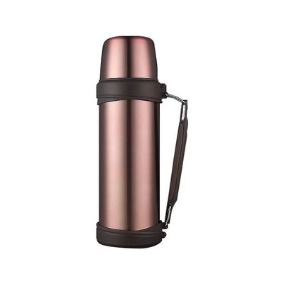 Roestvrij staal 1000 ml waterfles Thermisch vacuüm geïsoleerde beker met handvat kogelvormig