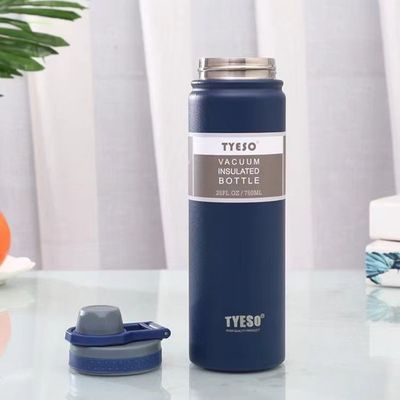 Thermische fles Eco-vriendelijke brede mond Dubbele wand roestvrij staal geïsoleerde waterfles