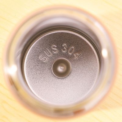 Voorbeeld 280ML Houtkorrel roestvrij staal bekertje voor Custom Logo Kids Sport waterfles