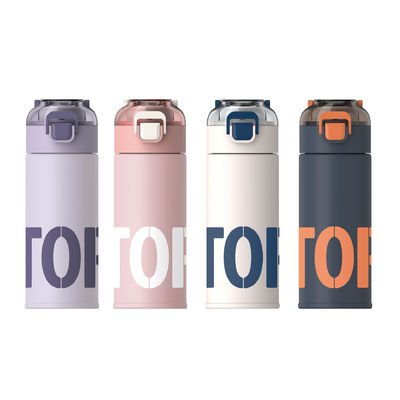 500 ml vacuümfles van roestvrij staal aangepaste geïsoleerde waterfles met 2 drinkmethoden