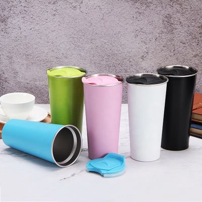 Geïsoleerde koffiebeker 17oz en 18oz roestvrij staal tumbler bekers voor bulk aankoop