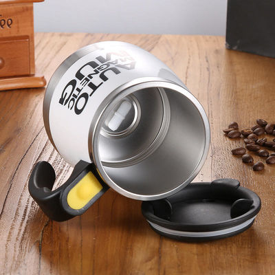 Roestvrij staal elektrisch magnetisch zelf roerend koffiemok Smart Drinkware met logo