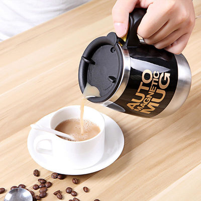 Roestvrij staal elektrisch magnetisch zelf roerend koffiemok Smart Drinkware met logo