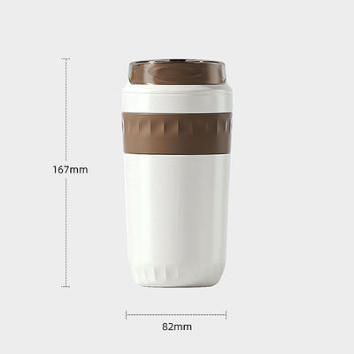 Aanpasbare kantoorbeker met dubbele wand Nordic Thermal Mug voor buitenavonturen