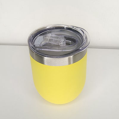 Dubbelwandige roestvrijstalen mok in de vorm van een ei met deksel voor een capaciteit van 240 ml/350 ml