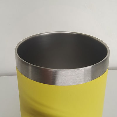 Dubbelwandige roestvrijstalen mok in de vorm van een ei met deksel voor een capaciteit van 240 ml/350 ml