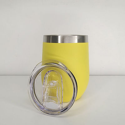 12oz Dubbelwand roestvrij staal Reis koffiebeker Geïsoleerd Vacuüm Ei Vorm Beetjes Wijn Tumbler