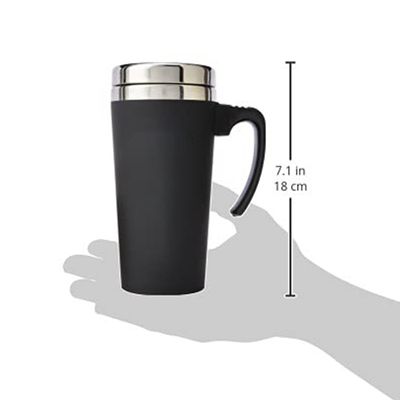 16oz geïsoleerde thermos tafel roestvrij staal koffiebeker met handvat modern materiaal