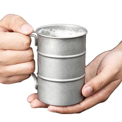 380 ml metalen reiscamping koffiebeker draagbare roestvrij staal 304 bierbekers voor water