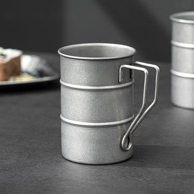 380 ml metalen reiscamping koffiebeker draagbare roestvrij staal 304 bierbekers voor water