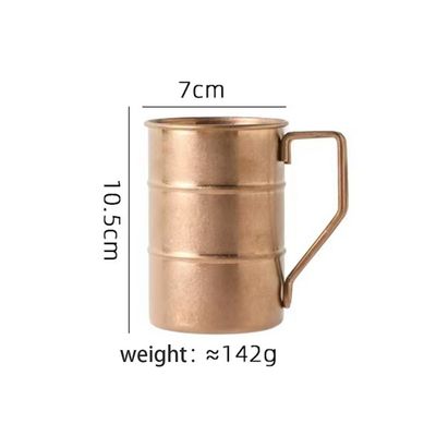 Minimalistische stijl Onbreekbaar roestvrij staal bierkopje 380 ml met handvat