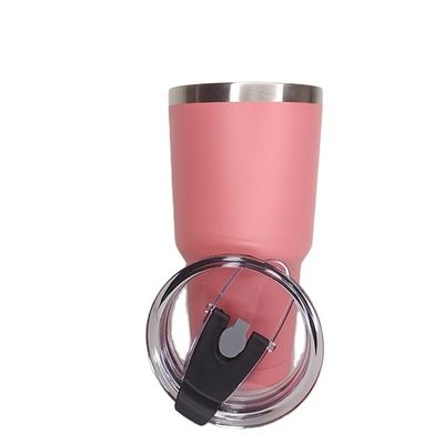 Gepersonaliseerde roestvrijstalen geïsoleerde reiskoffiekop met 900 ml capaciteit en logo