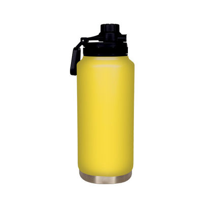 Custom logo recht kopje roestvrij staal waterfles 32 oz 1000 ml geïsoleerde metalen kop