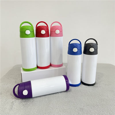 12oz Sublimatie Kids Tumblers Waterfles voor kinderen met roestvrij staal binnenin