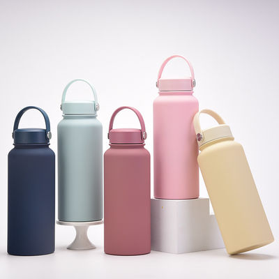 Vacuümgeïsoleerde fles met aangepast logo 2023 Candy Color roestvrij staal sportketel