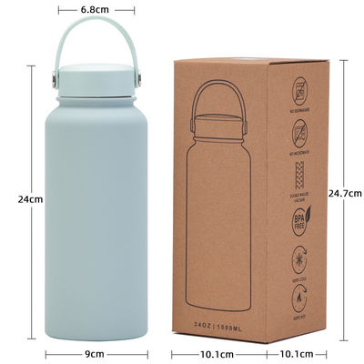 Vacuümgeïsoleerde fles met aangepast logo 2023 Candy Color roestvrij staal sportketel