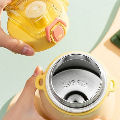 Geïsoleerde waterfles van roestvrij staal, op maat gedrukte verpakking, gemarkeerd voor drankwaren