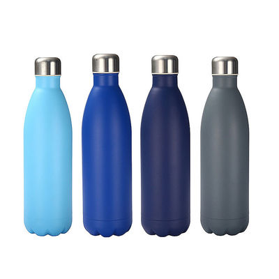Dubbele wand geïsoleerde gepersonaliseerde vacuüm roestvrij staal cola vorm sport waterfles