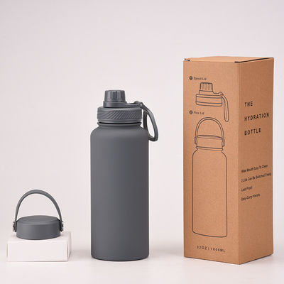 Vacuümflessen 1 liter koffiebeker met deksel Sportfiets waterfles voor de prestaties