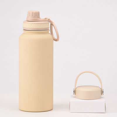 Vacuümflessen 1 liter koffiebeker met deksel Sportfiets waterfles voor de prestaties