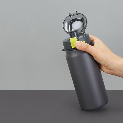 Soft Touch Geïsoleerde waterfles van roestvrij staal voor productie en rechte beker