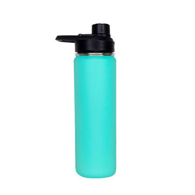 Dubbele wand vacuüm geïsoleerde waterfles met aangepast logo en recht drinkdeksel