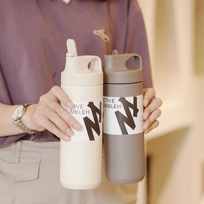 304 roestvrij staal binnen vacuüm fles water tumbler met cartoon ontwerp en handvat