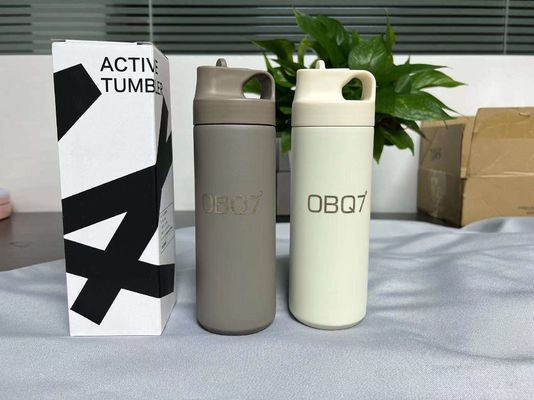 304 roestvrij staal binnen vacuüm fles water tumbler met cartoon ontwerp en handvat