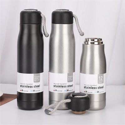 Moderne design stijl Draagbare geïsoleerde thermische roestvrijstalen waterfles voor sporten