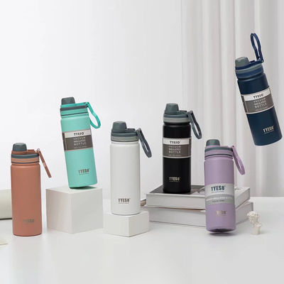 Sport Design Stijl 750 ml Rechte beker Roestvrijstalen waterfles met brede mond