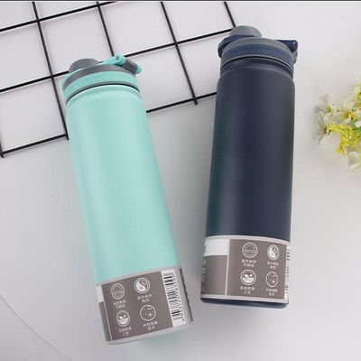 Sport Design Stijl 750 ml Rechte beker Roestvrijstalen waterfles met brede mond