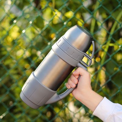 Vacuümflasjes 1000 ml Dubbelwand roestvrij staal Thermosflasjes Gymflasjes Met Logo