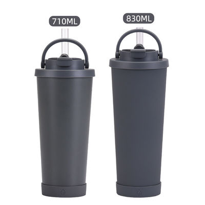 Gepersonaliseerd logo Acceptabele roestvrij staal vacuüm tumbler met deksel en reis stro mok