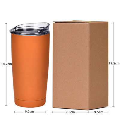 CLASSIC Design Style Vacuüm Tumbler Roestvrij staal waterfles met plastic stro