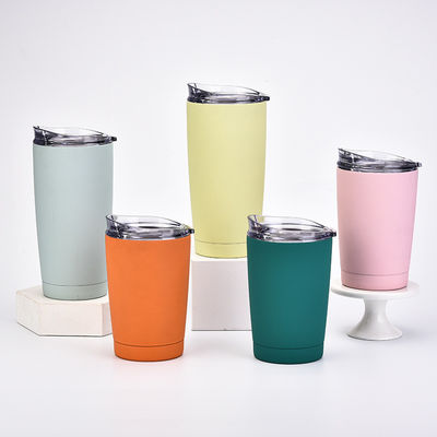 CLASSIC Design Style Vacuüm Tumbler Roestvrij staal waterfles met plastic stro