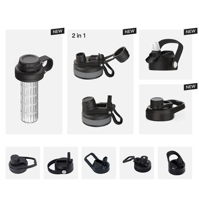 18oz dubbele wand 304 roestvrij staal waterfles vacuüm geïsoleerde fles met nieuwste deksel