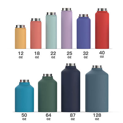 18oz dubbele wand 304 roestvrij staal waterfles vacuüm geïsoleerde fles met nieuwste deksel